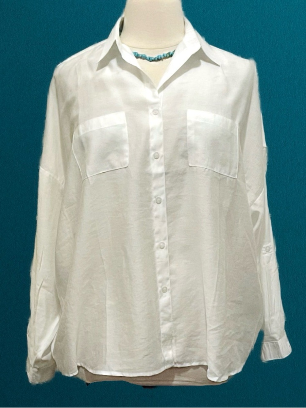 BNIB Katia Designs Goddess Blouse White L/XL - Picture 7 of 16